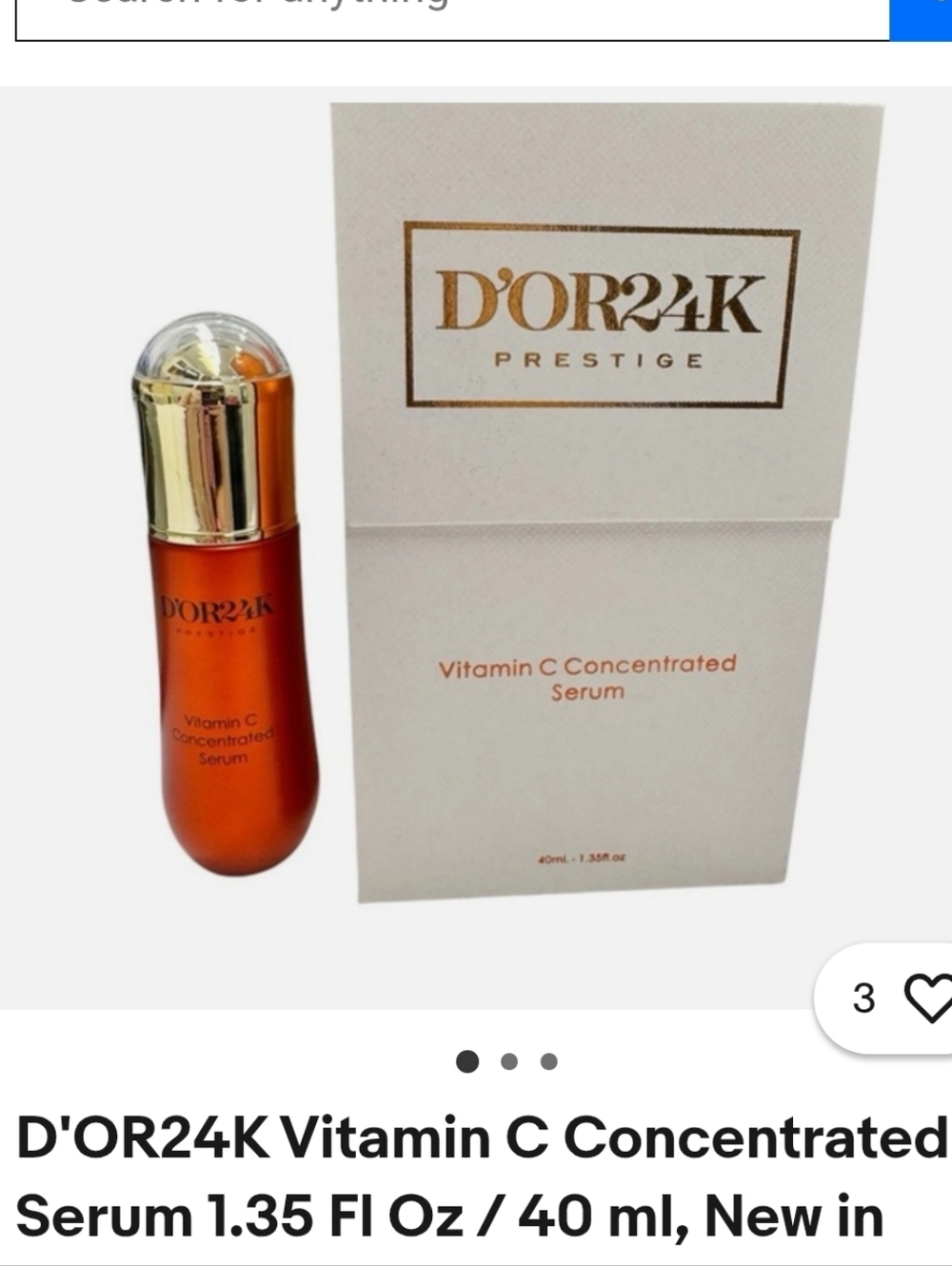 D'OR24K Prestige Vitamin C Concentrated Serum - Retail $2045 Nib